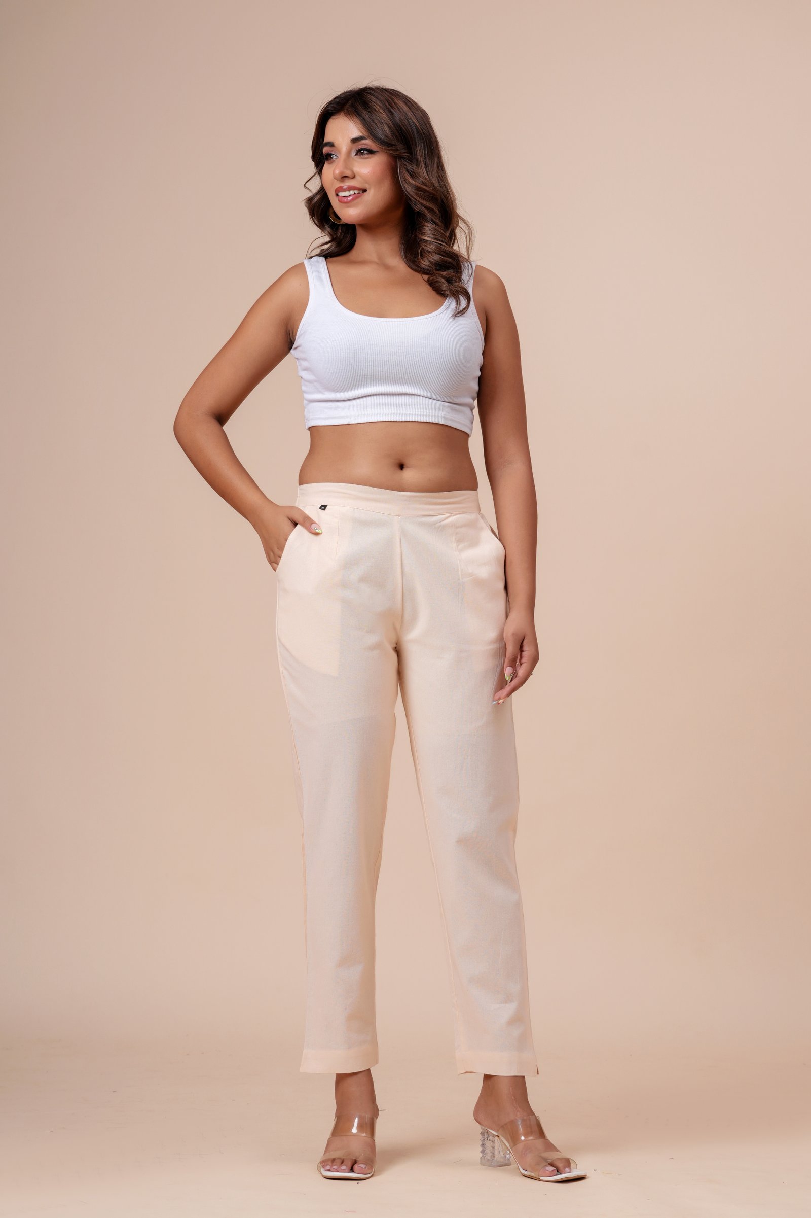 Regular-Fit Ankle Trousers
